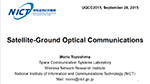 Satellite-Ground Optical Communincations